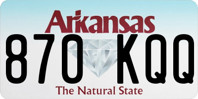 AR license plate 870KQQ