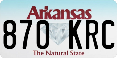 AR license plate 870KRC