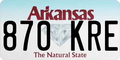 AR license plate 870KRE