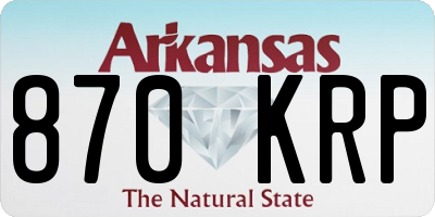 AR license plate 870KRP