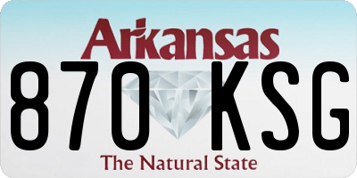 AR license plate 870KSG