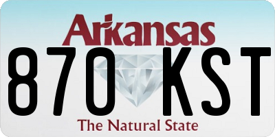 AR license plate 870KST