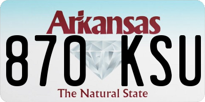 AR license plate 870KSU