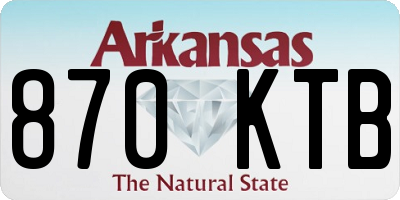 AR license plate 870KTB