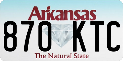 AR license plate 870KTC