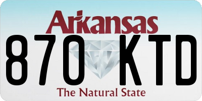 AR license plate 870KTD