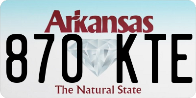 AR license plate 870KTE