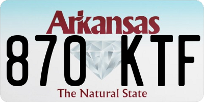 AR license plate 870KTF