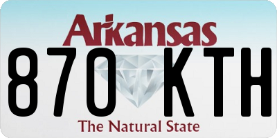 AR license plate 870KTH