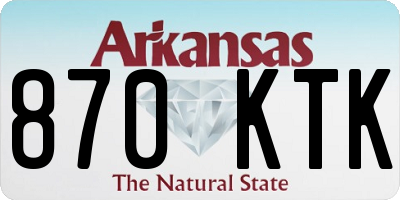 AR license plate 870KTK