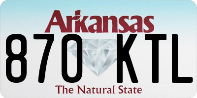 AR license plate 870KTL