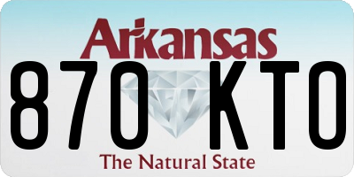 AR license plate 870KTO