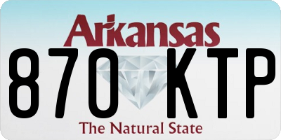 AR license plate 870KTP