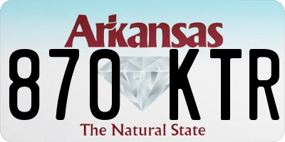 AR license plate 870KTR