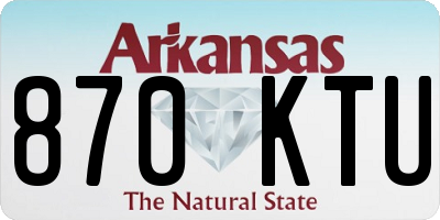 AR license plate 870KTU