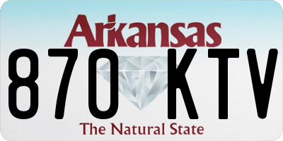 AR license plate 870KTV