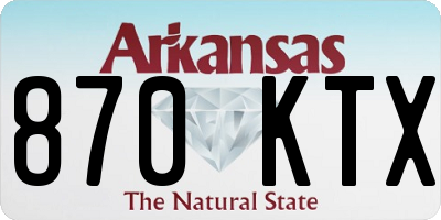 AR license plate 870KTX