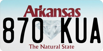 AR license plate 870KUA