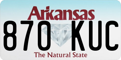 AR license plate 870KUC