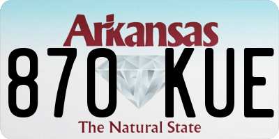 AR license plate 870KUE