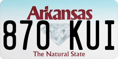 AR license plate 870KUI
