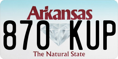 AR license plate 870KUP