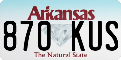 AR license plate 870KUS