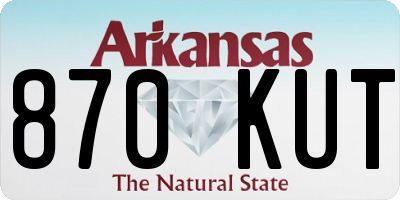 AR license plate 870KUT