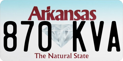 AR license plate 870KVA
