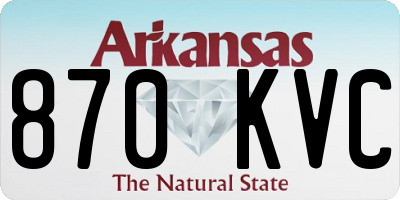 AR license plate 870KVC