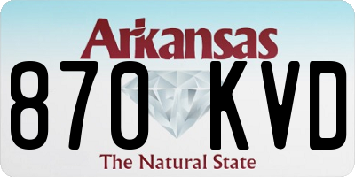 AR license plate 870KVD