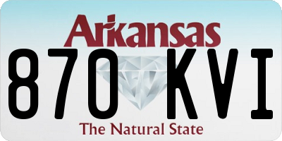 AR license plate 870KVI