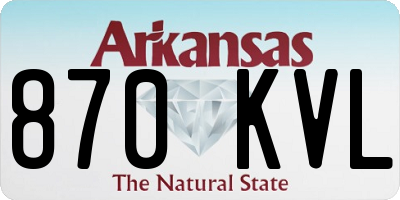 AR license plate 870KVL