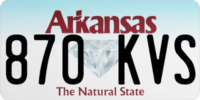 AR license plate 870KVS