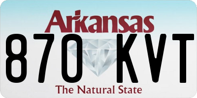 AR license plate 870KVT