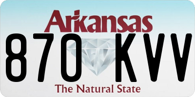 AR license plate 870KVV