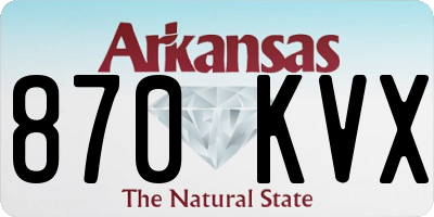 AR license plate 870KVX