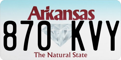 AR license plate 870KVY