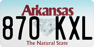 AR license plate 870KXL
