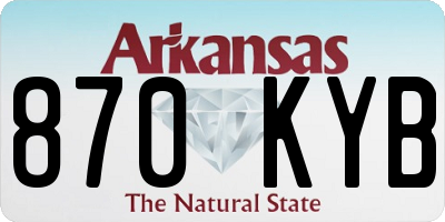 AR license plate 870KYB