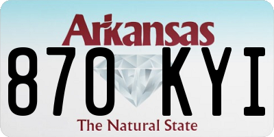 AR license plate 870KYI