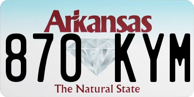 AR license plate 870KYM