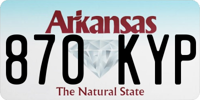 AR license plate 870KYP