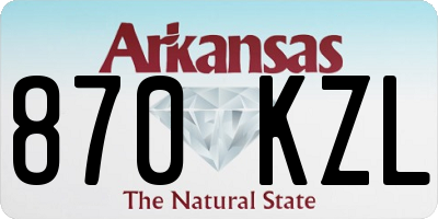 AR license plate 870KZL