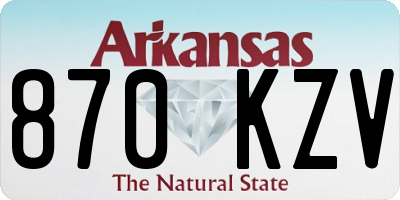 AR license plate 870KZV