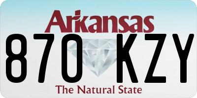 AR license plate 870KZY