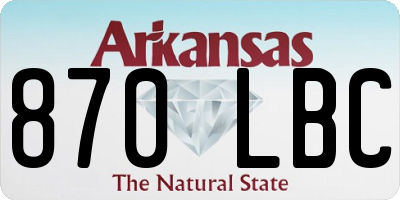 AR license plate 870LBC