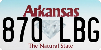 AR license plate 870LBG