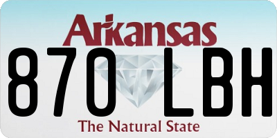 AR license plate 870LBH