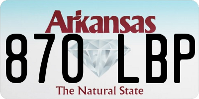AR license plate 870LBP